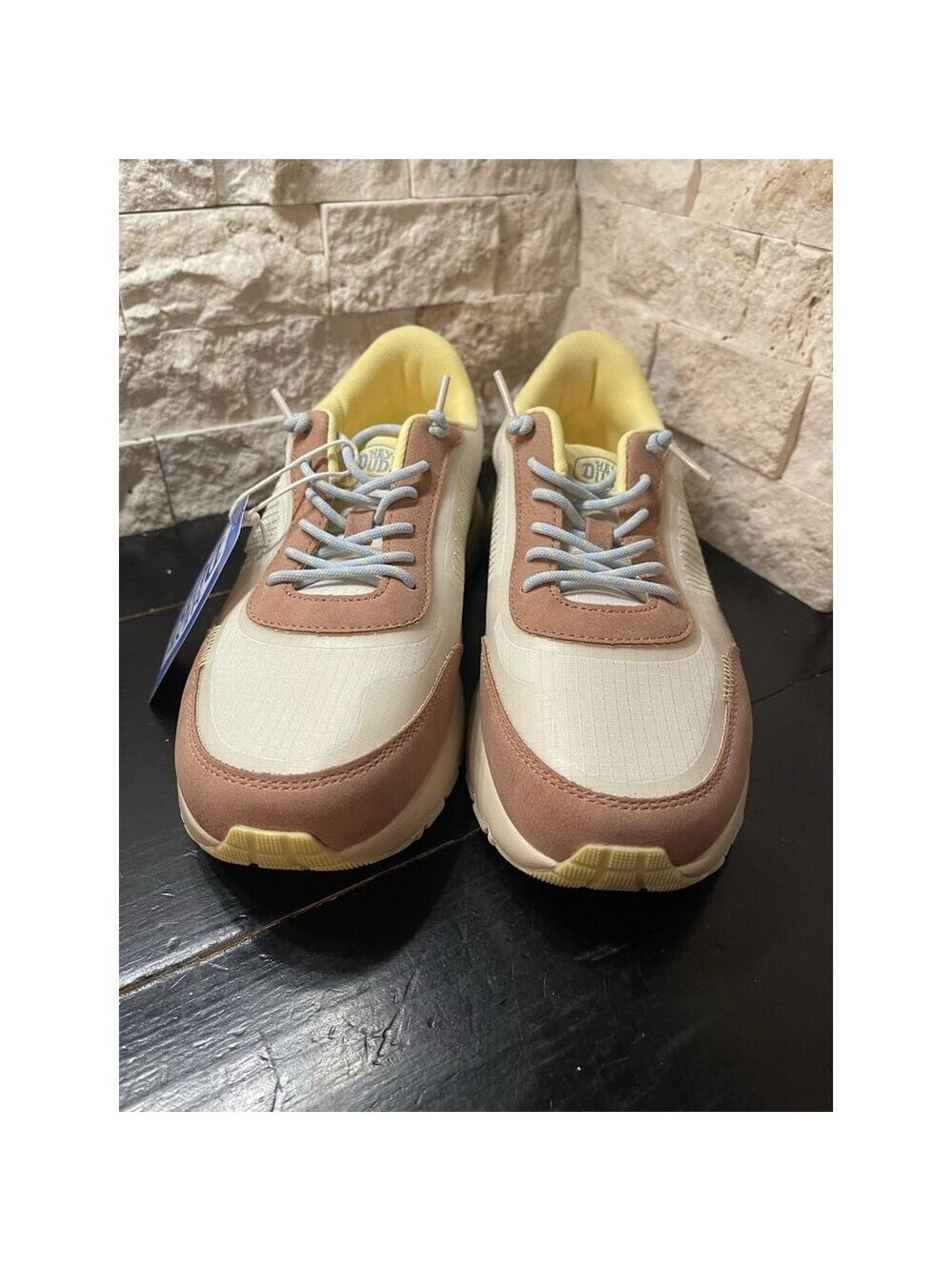 Hey Dude Sirocco Alta Colorblock Women's Casual Shoes Sand, W 8 Slip On Sneakers - Picture 2 of 10